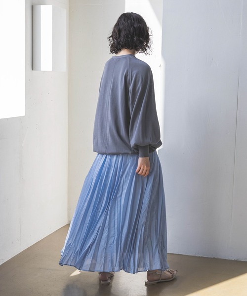 A part by（アパートバイ）の「シアーランダムプリーツスカート（スカート・レディース・ブラック/ライトブルー/アイボリー・FREE）」の19枚目の写真