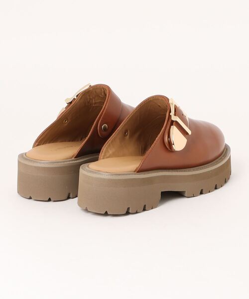 GALLARDAGALANTE（ガリャルダガランテ）の「【CAMINANDO】バックルクロッグミュール（スリッポン・レディース・キャメル・38/36/37）」の2枚目の写真