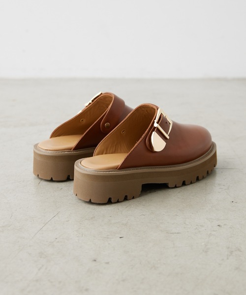 GALLARDAGALANTE（ガリャルダガランテ）の「【CAMINANDO】バックルクロッグミュール（スリッポン・レディース・キャメル・38/36/37）」の9枚目の写真