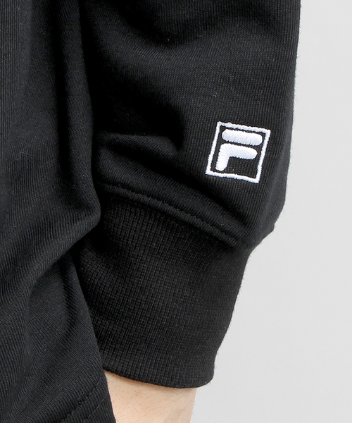 FILA（フィラ）の「∴WEGO/FILA切替ロングハイネックパーカー（パーカー・メンズ・ホワイト/ブラック・MEDIUM/LARGE）」の9枚目の写真