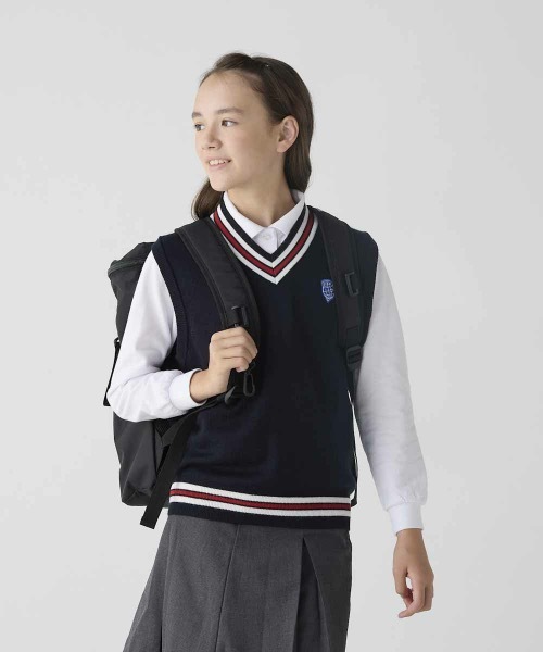 BEAMS SCHOOL（ビームススクール）の「【BEAMS SCHOOL/ビームス スクール】キッズ スクエアリュック 20L　部活　通学　塾（バックパック/リュック・キッズ・ブラック・FREE）」の3枚目の写真