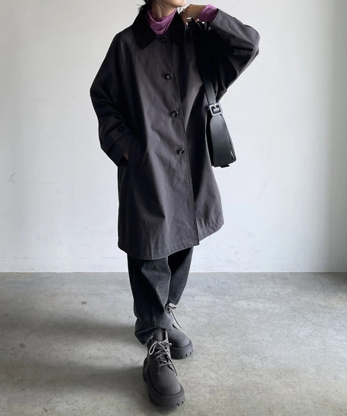 JISTORY（ジストリー）の「JISTORY/ジストリー/ROUND LEATHER SHOULDER BAG（ショルダーバッグ・レディース・ブラウン/ブラック・FREE）」の6枚目の写真
