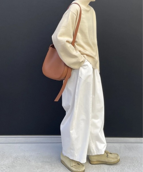 JISTORY（ジストリー）の「JISTORY/ジストリー/ROUND LEATHER SHOULDER BAG（ショルダーバッグ・レディース・ブラウン/ブラック・FREE）」の8枚目の写真