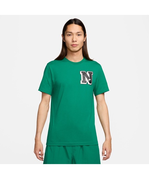 NIKE（ナイキ）の「NIKE/ナイキ M NSW TEE CLUB SSNL LBR/クラブ SSNL Tシャツ（Tシャツ/カットソー・メンズ・オフホワイト/グリーン/ブラック・M/S/XL/L/2XL）」の3枚目の写真