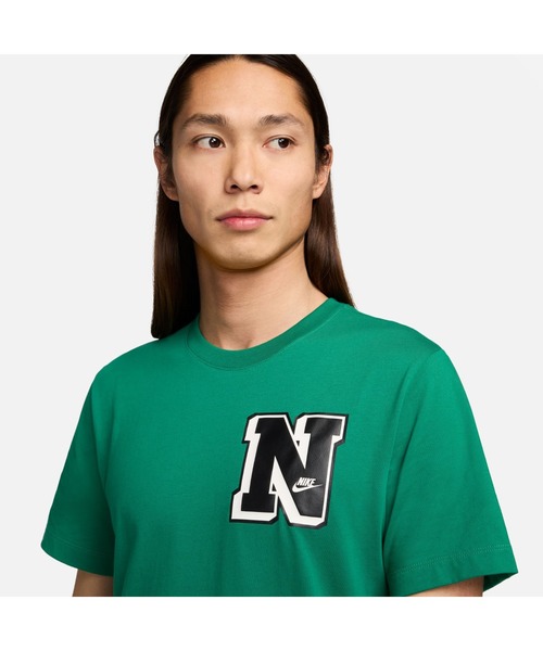 NIKE（ナイキ）の「NIKE/ナイキ M NSW TEE CLUB SSNL LBR/クラブ SSNL Tシャツ（Tシャツ/カットソー・メンズ・オフホワイト/グリーン/ブラック・M/S/XL/L/2XL）」の4枚目の写真