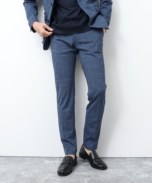 NOLLEY’S(ノーリーズ)の「《ビジカジ / セットアップ対応》MODERN FIT PT ブリーズクール ストレッチパンツ(その他パンツ・メンズ・ロイヤルブルー/ダークネイビー・M/L/XL/S)」の2枚目の写真