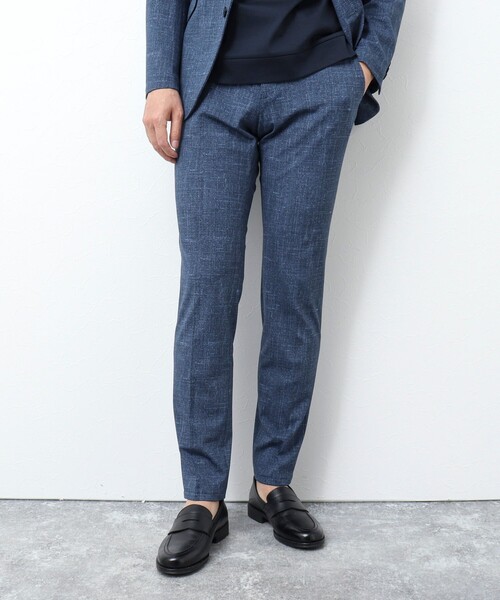 NOLLEY’S(ノーリーズ)の「《ビジカジ / セットアップ対応》MODERN FIT PT ブリーズクール ストレッチパンツ(その他パンツ・メンズ・ロイヤルブルー/ダークネイビー・M/L/XL/S)」の3枚目の写真