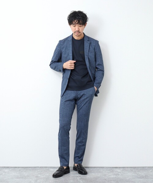 NOLLEY’S(ノーリーズ)の「《ビジカジ / セットアップ対応》MODERN FIT PT ブリーズクール ストレッチパンツ(その他パンツ・メンズ・ロイヤルブルー/ダークネイビー・M/L/XL/S)」の11枚目の写真