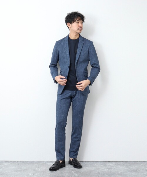 NOLLEY’S(ノーリーズ)の「《ビジカジ / セットアップ対応》MODERN FIT PT ブリーズクール ストレッチパンツ(その他パンツ・メンズ・ロイヤルブルー/ダークネイビー・M/L/XL/S)」の12枚目の写真