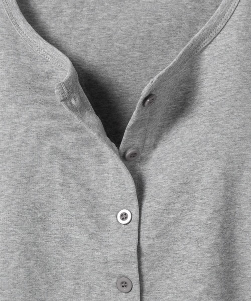 セール】【 3color 】フロントボタン半袖メローショートTシャツ