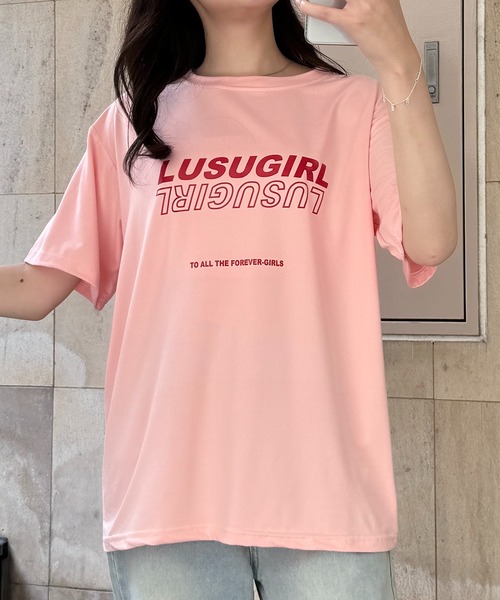 SHEPP（シープ）の「ストリートロゴ プリントＴシャツ（Tシャツ/カットソー・レディース・ホワイト/ピンク/イエロー/ブラック・L/S/M）」の18枚目の写真