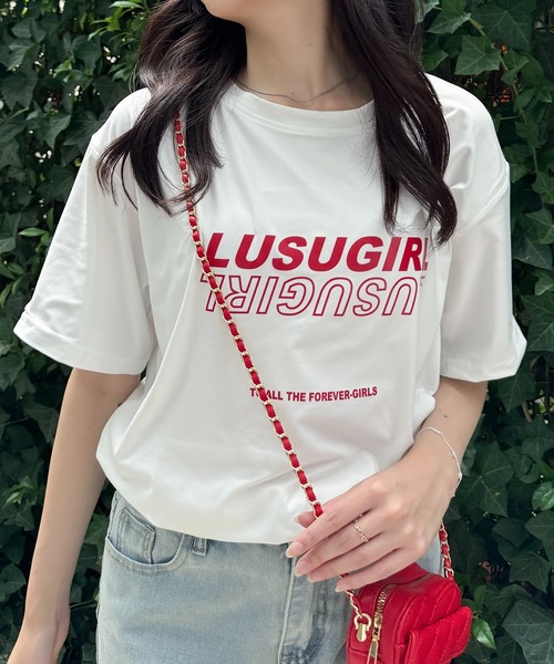 SHEPP（シープ）の「ストリートロゴ プリントＴシャツ（Tシャツ/カットソー・レディース・ホワイト/ピンク/イエロー/ブラック・L/S/M）」の15枚目の写真