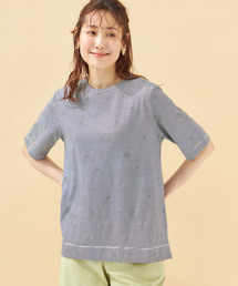 ジャガードオーガニックコットンTシャツ