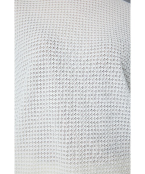 HeRIN.CYE（ヘリンドットサイ）の「cut jacquard tops  カットジャガードトップス（Tシャツ/カットソー・レディース・ブラック/ホワイト/オレンジ・FREE）」の15枚目の写真