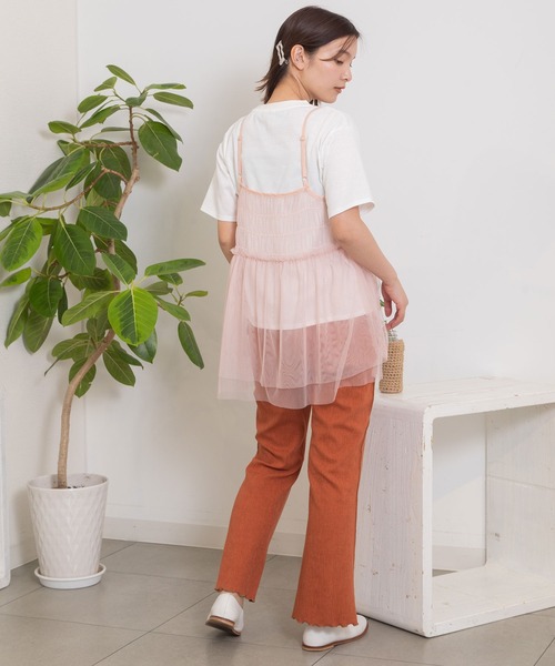 POU DOU DOU（プードゥドゥ）の「配色メローイージーパンツ（その他パンツ・レディース・ブラック/グレー系その他/オレンジ・3）」の18枚目の写真