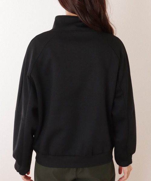 【美品】ジャーナルスタンダード　ジップアップブルゾン　フリーサイズ　黒 S-BOXT-HOOD-ZIP-DIV Zip-up hoodie with Diesel embroidery