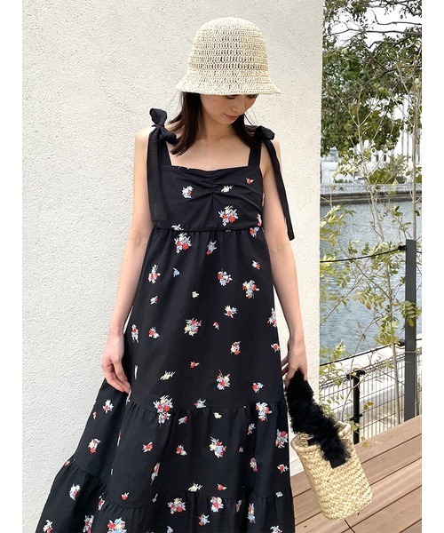 SNIDEL（スナイデル）の「クロシェハット（ハット・レディース・ライトベージュ/ブラック/ベージュ・FREE）」の7枚目の写真