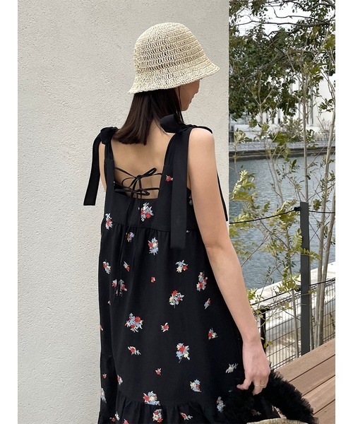 SNIDEL（スナイデル）の「クロシェハット（ハット・レディース・ライトベージュ/ブラック/ベージュ・FREE）」の8枚目の写真