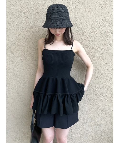 SNIDEL（スナイデル）の「クロシェハット（ハット・レディース・ライトベージュ/ブラック/ベージュ・FREE）」の9枚目の写真