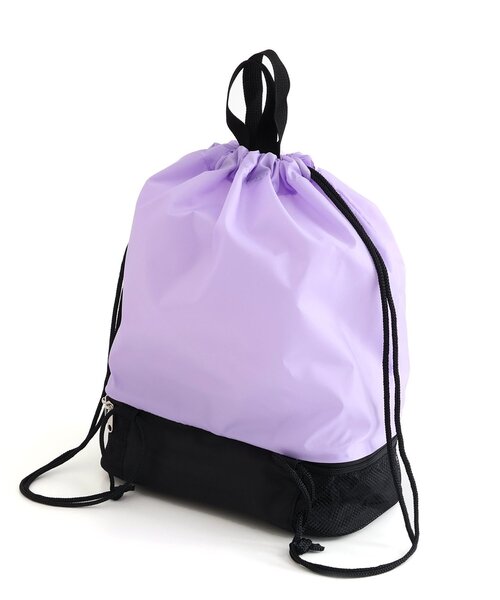 algy（アルジー）の「ALGY ボンサック（バックパック/リュック・キッズ・ラベンダー/ブラック・FREE）」の5枚目の写真