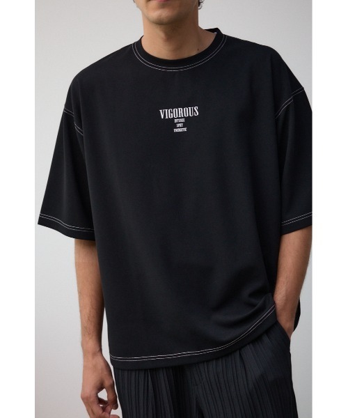 AZUL by moussy（アズールバイマウジー）の「VIGOROUSビッグTシャツ（Tシャツ/カットソー・メンズ・ブラック/ホワイト/ライトグレー/グリーン・FREE）」の15枚目の写真