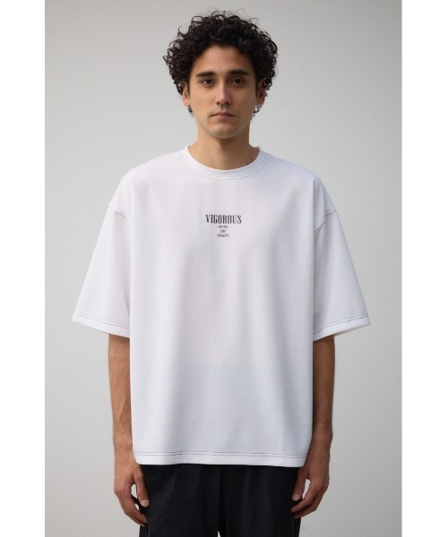 AZUL by moussy（アズールバイマウジー）の「VIGOROUSビッグTシャツ（Tシャツ/カットソー・メンズ・ブラック/ホワイト/ライトグレー/グリーン・FREE）」の8枚目の写真