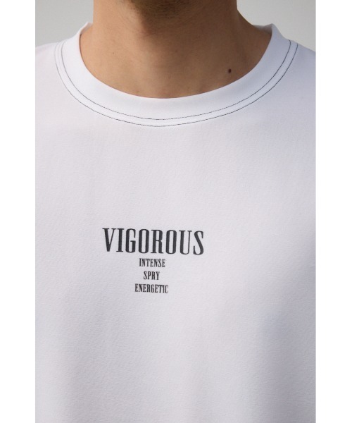 AZUL by moussy（アズールバイマウジー）の「VIGOROUSビッグTシャツ（Tシャツ/カットソー・メンズ・ブラック/ホワイト/ライトグレー/グリーン・FREE）」の11枚目の写真