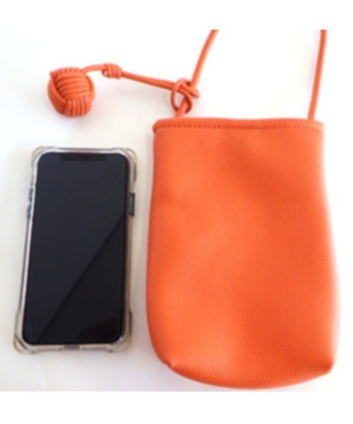 【セール】ノットチャーム付スマホショルダー（ショルダーバッグ）｜AVALON(U.Q)（アバロン）