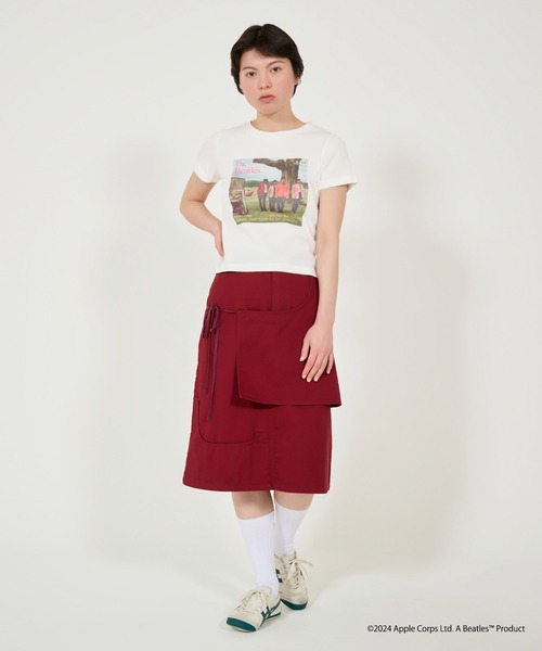 TINA:JOJUN(ティーナジョジュン)の「THE BEATLES リブTシャツ TINA:JOJUN(Tシャツ/カットソー・レディース・オフホワイト/グレイッシュベージュ・M)」の7枚目の写真
