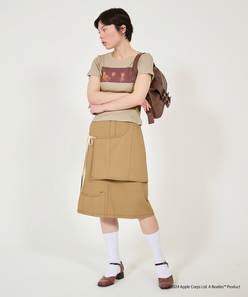 TINA:JOJUN(ティーナジョジュン)の「THE BEATLES リブTシャツ TINA:JOJUN(Tシャツ/カットソー・レディース・オフホワイト/グレイッシュベージュ・M)」の16枚目の写真