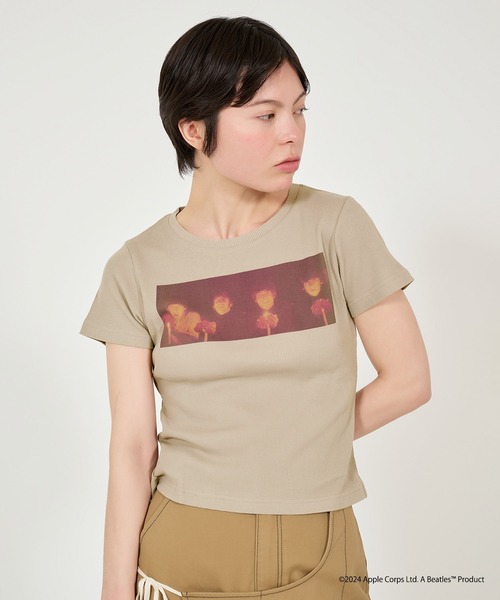 TINA:JOJUN(ティーナジョジュン)の「THE BEATLES リブTシャツ TINA:JOJUN(Tシャツ/カットソー・レディース・オフホワイト/グレイッシュベージュ・M)」の18枚目の写真
