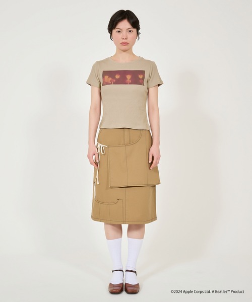 TINA:JOJUN(ティーナジョジュン)の「THE BEATLES リブTシャツ TINA:JOJUN(Tシャツ/カットソー・レディース・オフホワイト/グレイッシュベージュ・M)」の21枚目の写真