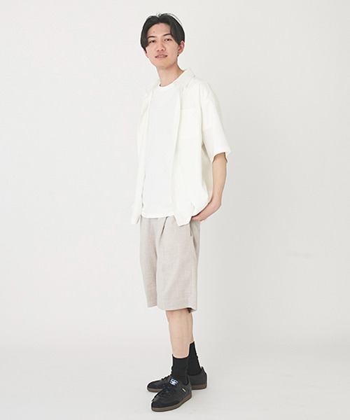 petit main LIEN（プティマインリアン）の「【AJUGA.親子リンク】UNISEXハーフパンツ（大人サイズ）（その他パンツ・レディース・ライトベージュ/ブラック/ネイビー・M/L）」の5枚目の写真