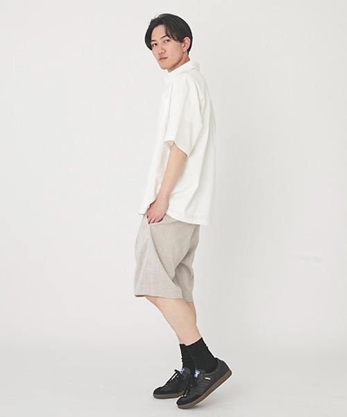 petit main LIEN（プティマインリアン）の「【AJUGA.親子リンク】UNISEXハーフパンツ（大人サイズ）（その他パンツ・レディース・ライトベージュ/ブラック/ネイビー・M/L）」の6枚目の写真