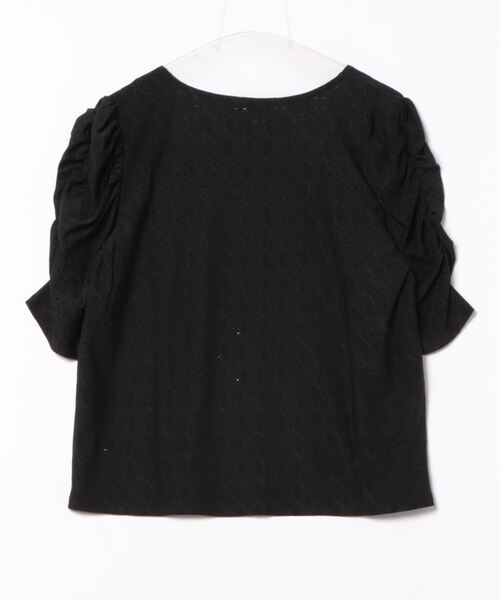 GOLDJAPAN(ゴールドジャパン)の「パワーショルダーダイヤネックレースプルオーバー【大きいサイズ対応】(Tシャツ/カットソー・レディース・ブルー/ブラック・5L/4L/3L/LL)」の20枚目の写真