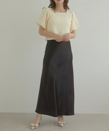 Satin mermeid long スカート