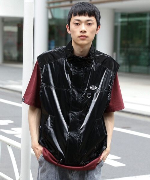 3.3 Field Trip （3.3フィールドトリップ）の「3.3 Field Trip／メタリックナイロンベスト（ベスト・メンズ・その他1/ブラック・FREE）」の9枚目の写真