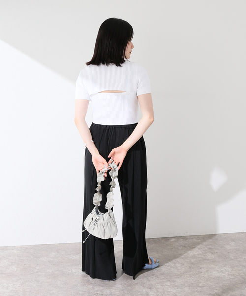 Calvin Klein Jeans(カルヴァンクラインジーンズ)の「Calvin Klein Jeans A- 2 IN 1 SS CN J223332(Tシャツ/カットソー・レディース・ブラック/ホワイト・SMALL)」の20枚目の写真