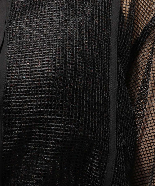 HARE（ハレ）の「メッシュデザインシャツ(HARE)（シャツ/ブラウス・レディース・ホワイト/ブラック・FREE）」の20枚目の写真