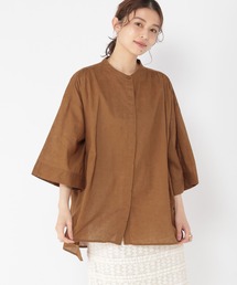 studio CLIP | コットンリネンシアーワイドチュニックブラウス(シャツ/ブラウス)