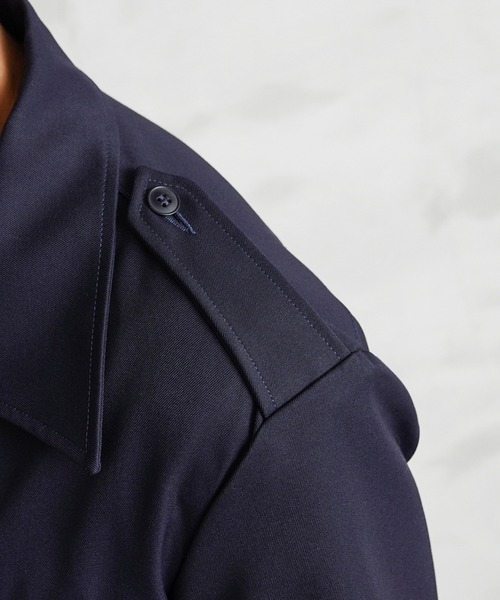 MILITARY（ミリタリー）の「実物 新品 デッドストック フランス軍 ショートスリーブ 4ポケット サファリシャツ（シャツ/ブラウス・メンズ・ネイビー・L/XL/XXL）」の12枚目の写真