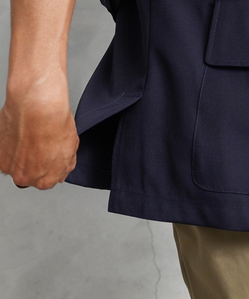 MILITARY（ミリタリー）の「実物 新品 デッドストック フランス軍 ショートスリーブ 4ポケット サファリシャツ（シャツ/ブラウス・メンズ・ネイビー・L/XL/XXL）」の15枚目の写真