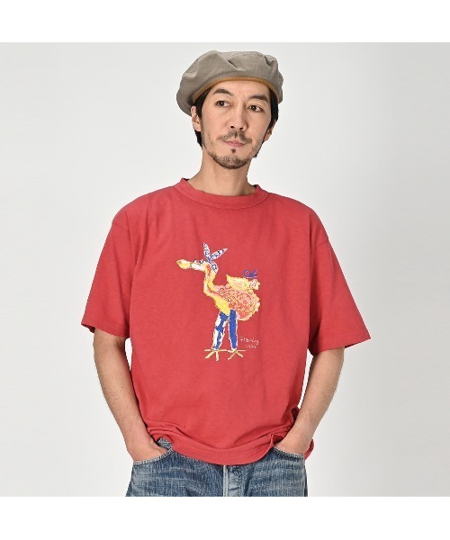 45R★908フラミングウェイ刺繍 Tシャツ アイスブルー 45R☆908フラミングウェイ刺繍 Tシャツ アイスブルー - メルカリ