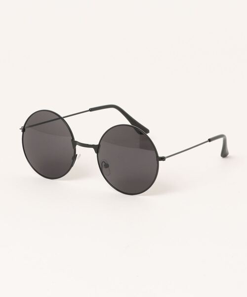 Fun & Daily（ファンアンドデイリー）の「Retro Round Color Glasses（サングラス・レディース・ブラック/ブラウン/レッド/ブルー/イエロー/ピンク/グリーン・FREE）」の2枚目の写真