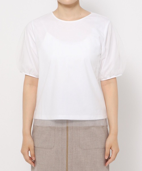 Andemiu（アンデミュウ）の「チュールカサネカットソー135786（Tシャツ/カットソー・レディース・ホワイト系その他/ブルー/ブラック・FREE）」の13枚目の写真