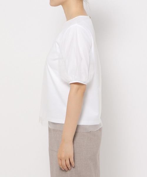 Andemiu（アンデミュウ）の「チュールカサネカットソー135786（Tシャツ/カットソー・レディース・ホワイト系その他/ブルー/ブラック・FREE）」の14枚目の写真