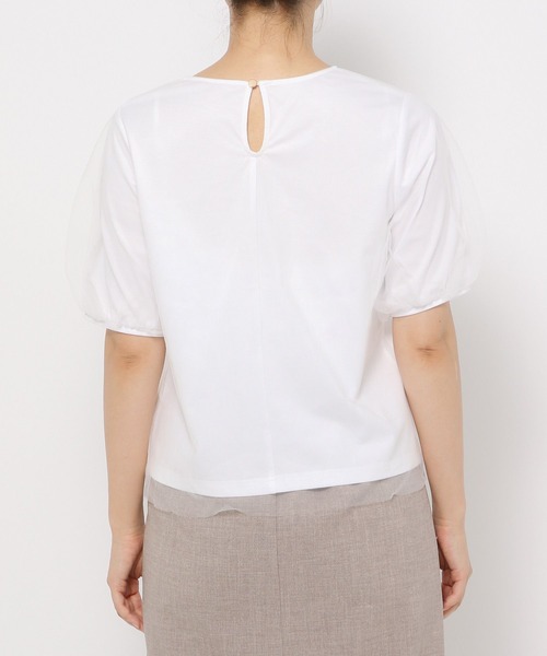 Andemiu（アンデミュウ）の「チュールカサネカットソー135786（Tシャツ/カットソー・レディース・ホワイト系その他/ブルー/ブラック・FREE）」の15枚目の写真