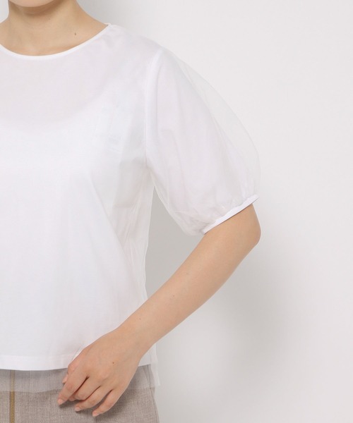 Andemiu（アンデミュウ）の「チュールカサネカットソー135786（Tシャツ/カットソー・レディース・ホワイト系その他/ブルー/ブラック・FREE）」の17枚目の写真