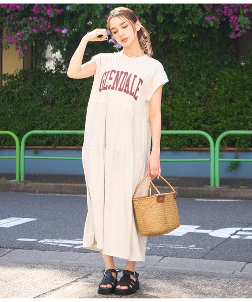 anap mimpi（アナップミンピ）の「ティアードカットカレッジワンピース（ワンピース・レディース・キナリ/ネイビー・FREE）」の4枚目の写真