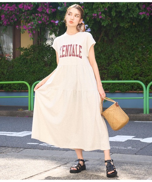 anap mimpi（アナップミンピ）の「ティアードカットカレッジワンピース（ワンピース・レディース・キナリ/ネイビー・FREE）」の7枚目の写真